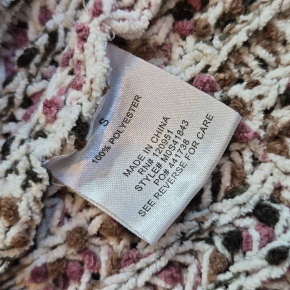 2 Hippie Rose Soft & Cozy Ivory, Mauve, & Brown Knit Cardigans, XS - Picture 15 of 16